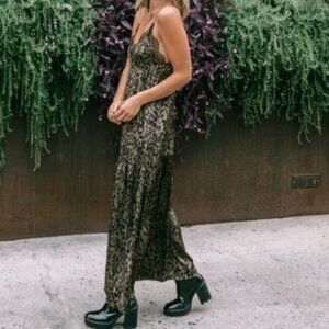 Love Stitch Leopard Lace Dress